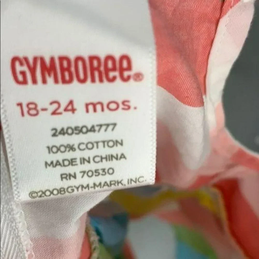 Gymboree‎ Infant Girls Rainbow Striped Sleeveless Dress 18-24 Months